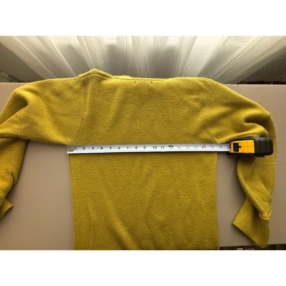 Roolee Womans Sz. S Yellow Sweater Dress‎ Knit Mock Turtleneck 0651